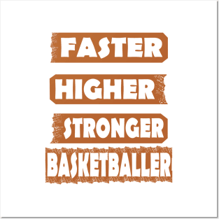 Basketball Teamsport Mannschaft Geschenk Spruch Posters and Art